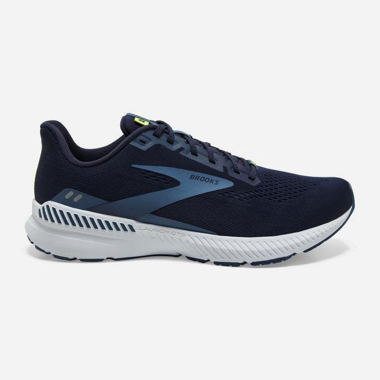 Brooks Launch Gts 8 Israel - Men's Energy Return Road Running Shoes - Peacoat/Legion Blue/Nightlife